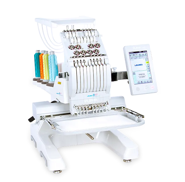 Nähmaschine Ulm - Weisse Stickmaschine mit großem Digitaldisplay